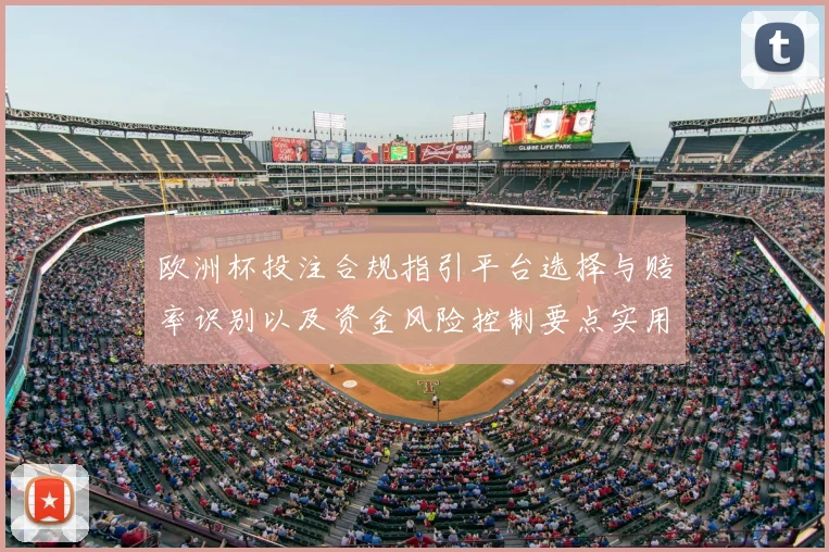 欧洲杯投注合规指引平台选择与赔率识别以及资金风险控制要点实用解读